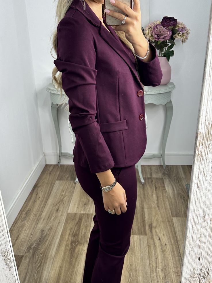 Traje Bliss berenjena Traje Bliss berenjena