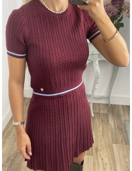 Conjunto Loretana burdeos
