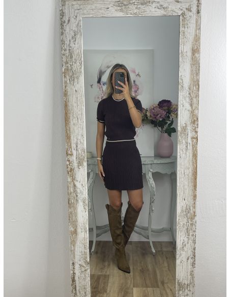 Conjunto Loretana chocolate