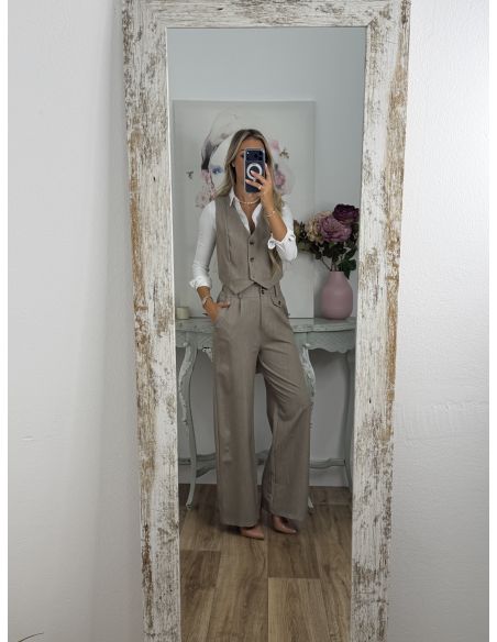 Conjunto Camila taupe