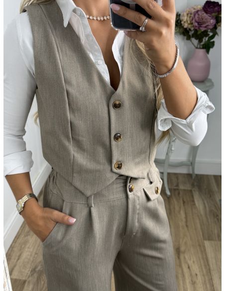 Conjunto Camila taupe