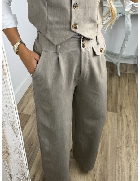 Conjunto Camila taupe