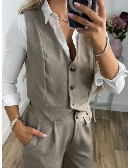 Conjunto Camila taupe