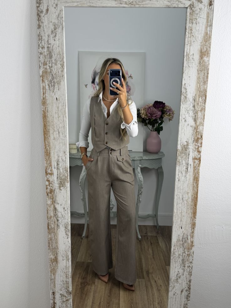 Conjunto Camila taupe