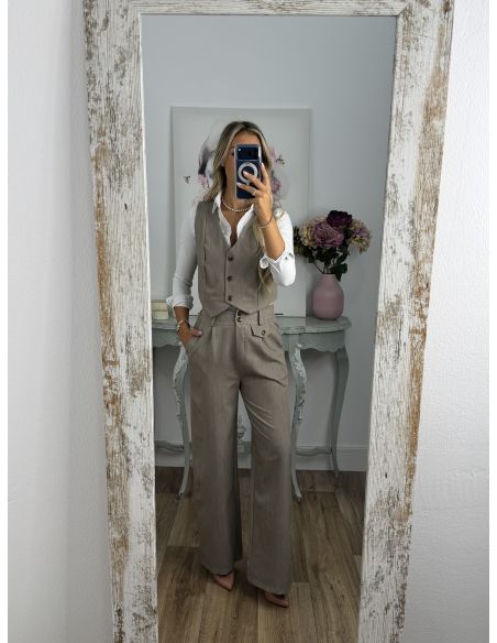 Conjunto Camila taupe