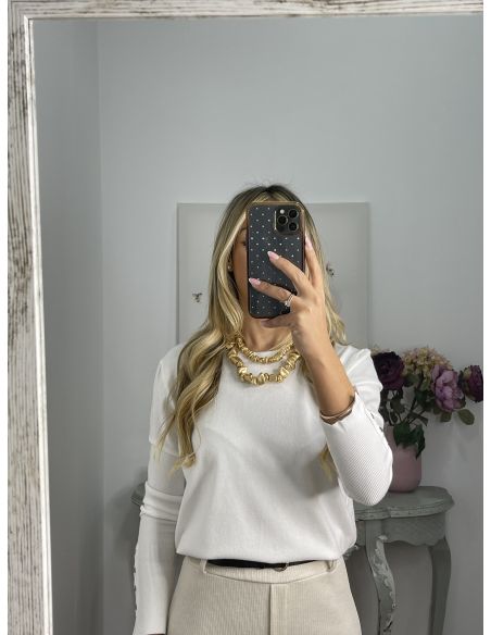 Pantalón Jimena beige con cinturón