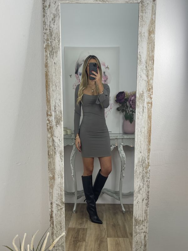 Vestido Sara gris claro