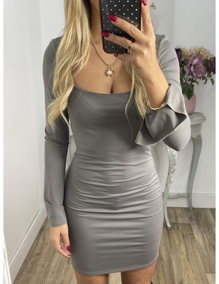 Vestido Sara gris claro