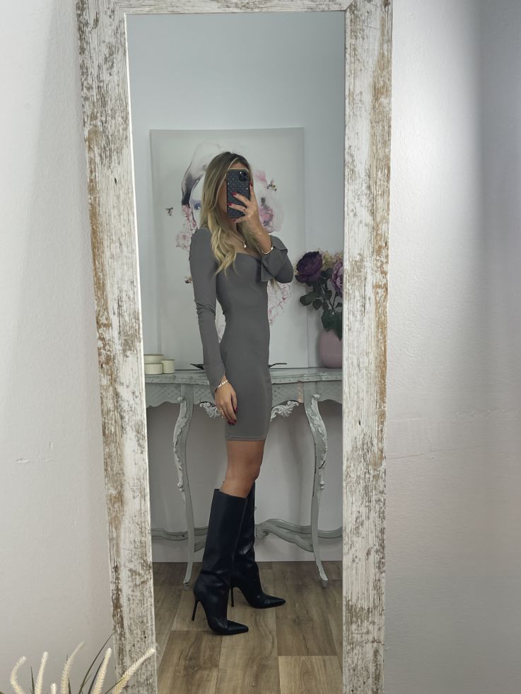 Vestido Sara gris claro