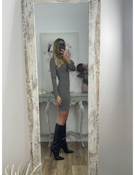 Vestido Sara gris claro