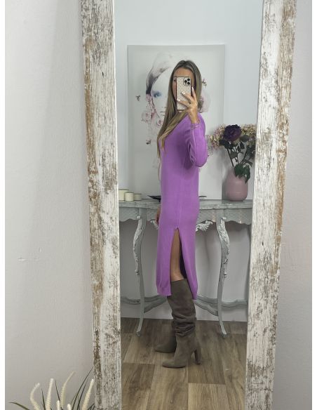 Vestido Araceli malva