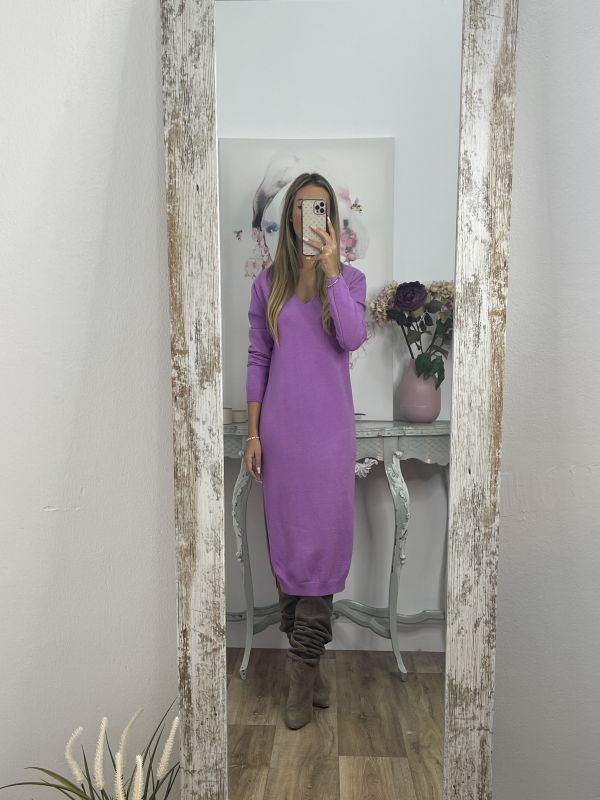 Vestido Araceli malva