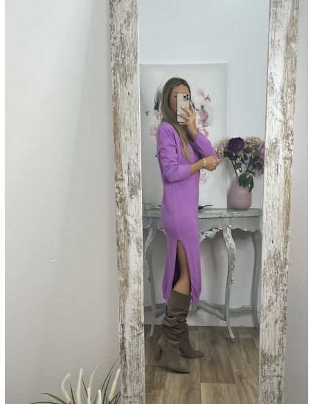 Vestido Araceli malva