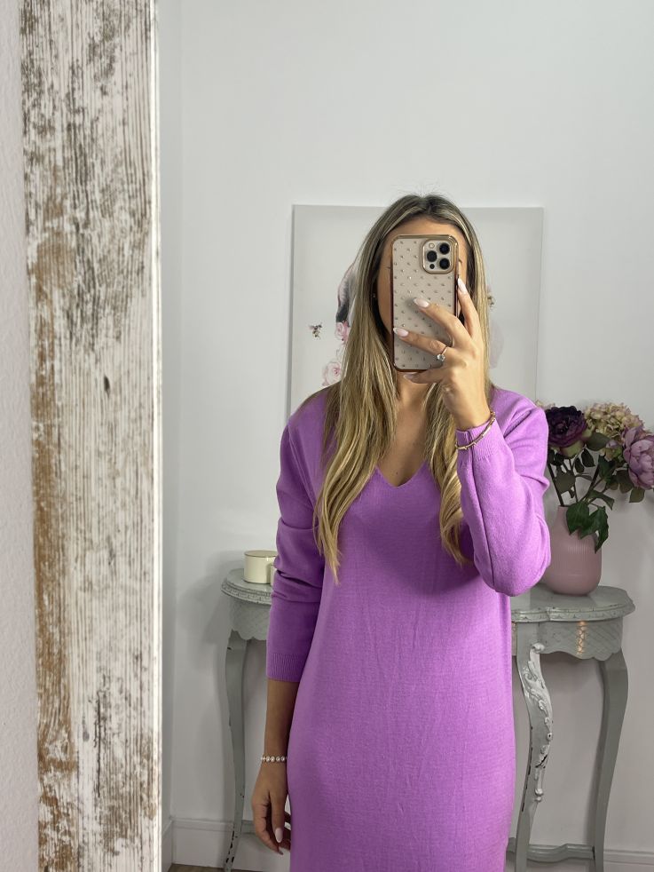 Vestido Araceli malva