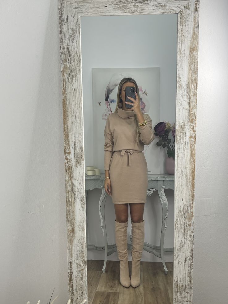 Vestido Fabrizia camel