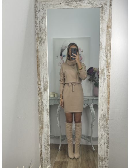 Vestido Fabrizia camel