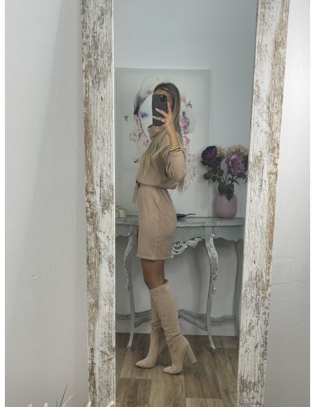 Vestido Fabrizia camel