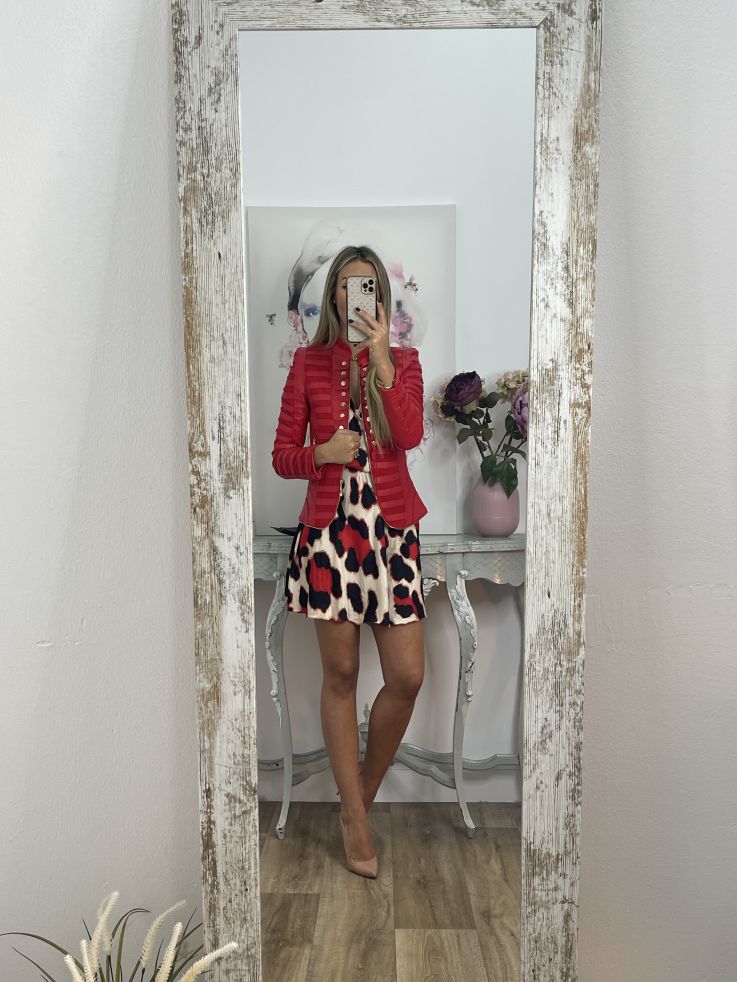 Vestido Thyssen roja