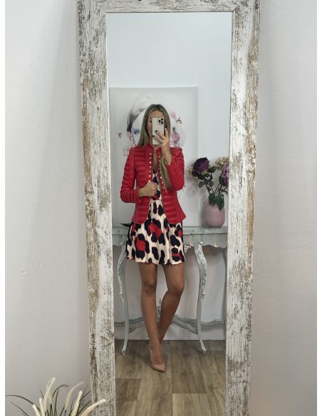 Vestido Thyssen roja