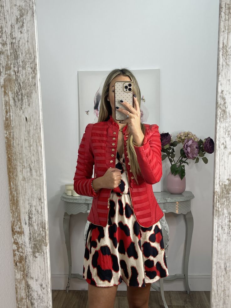 Vestido Thyssen roja