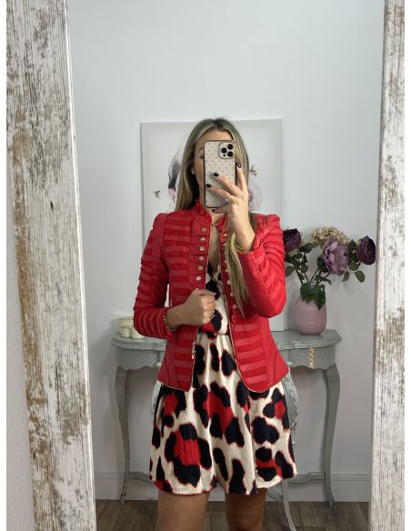 Vestido Thyssen roja