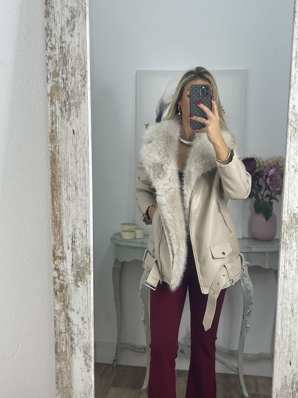 Abrigo Holanda beige entero