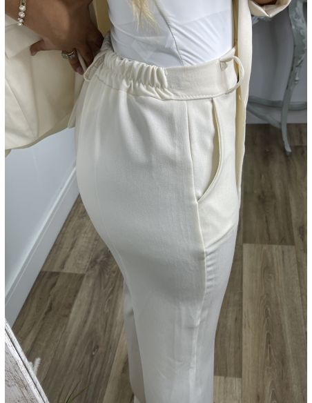 Traje Chaqueta hueso