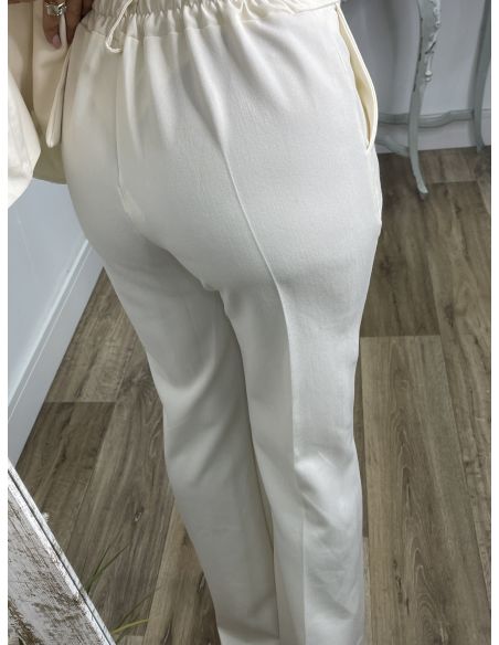 Traje Chaqueta hueso