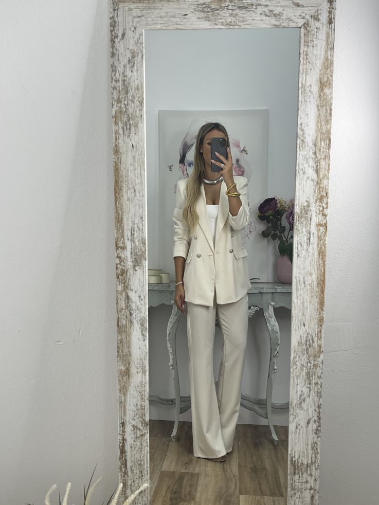 Traje Chaqueta hueso