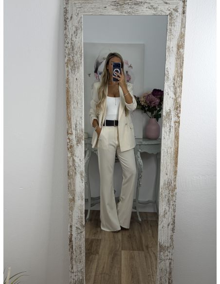 Traje Chaqueta hueso