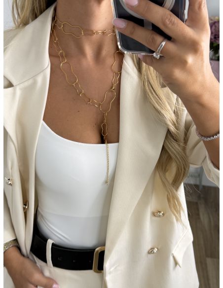 Traje Chaqueta hueso