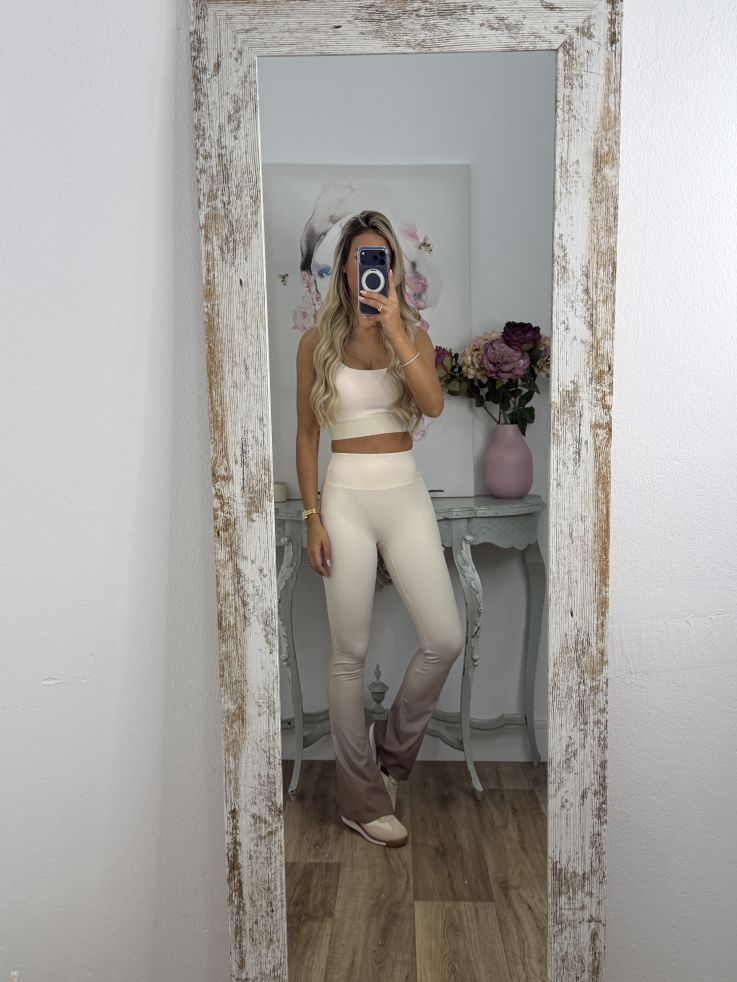 Conjunto sport degradado beige
