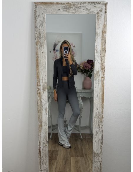 Conjunto sport degradado gris