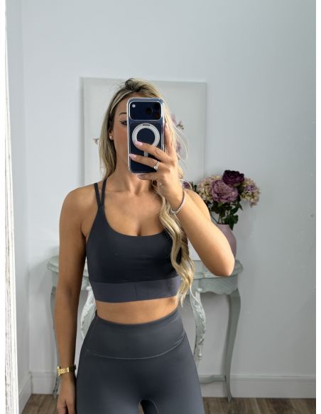 Conjunto sport degradado gris