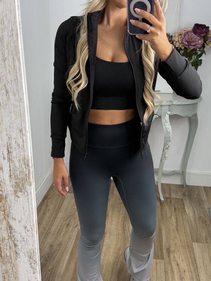 Conjunto sport degradado negro