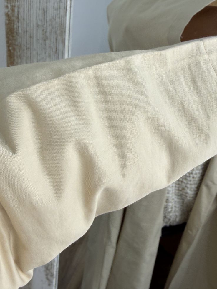 Cortavientos largo beige