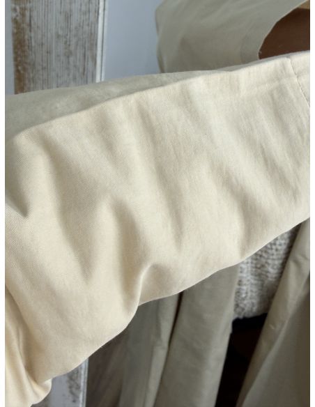 Cortavientos largo beige