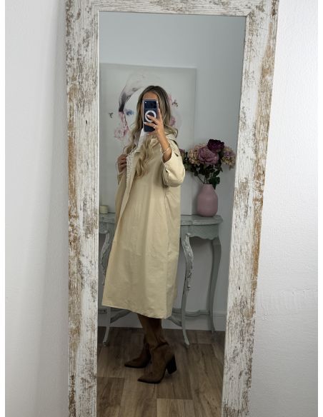 Cortavientos largo beige