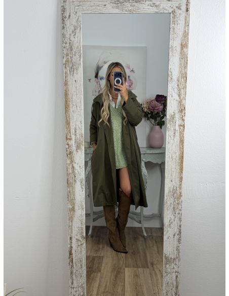 Cortavientos largo verde