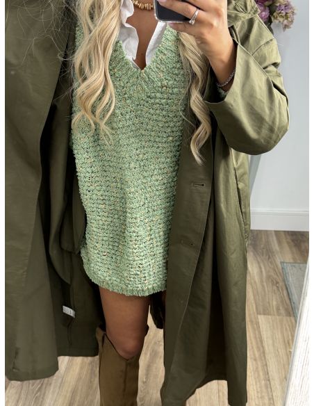 Cortavientos largo verde