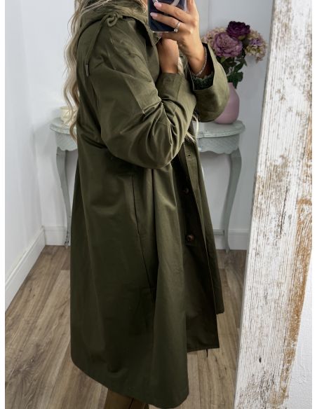 Cortavientos largo verde