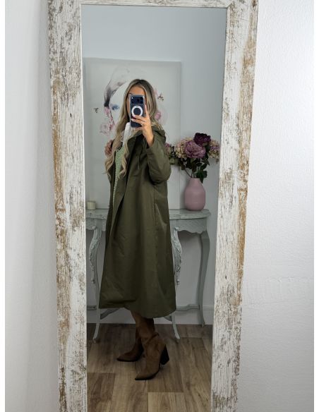 Cortavientos largo verde