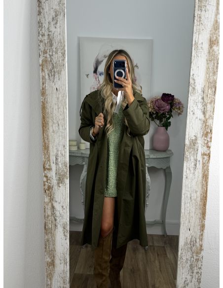 Cortavientos largo verde