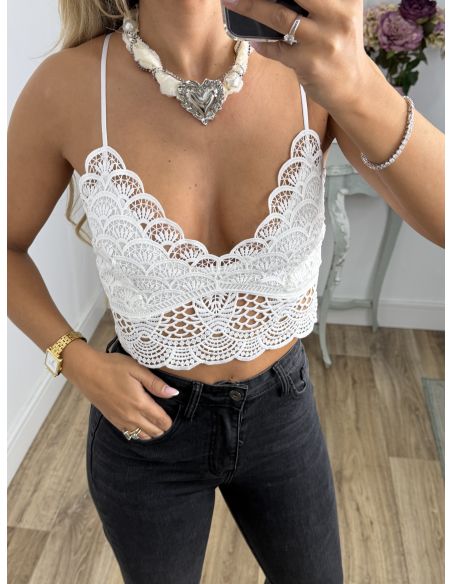 Bralett blanco