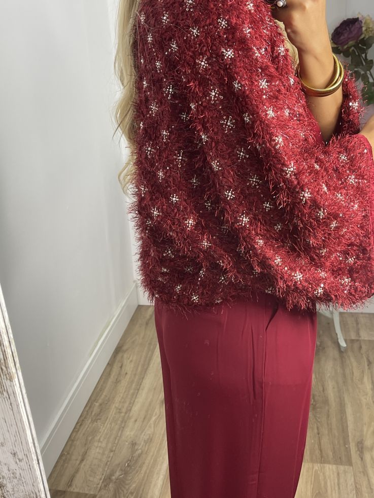 Pantalón Corina Burdeos