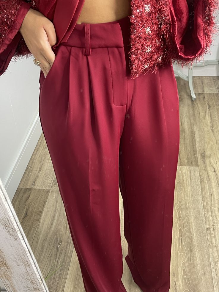 Pantalón Corina Burdeos