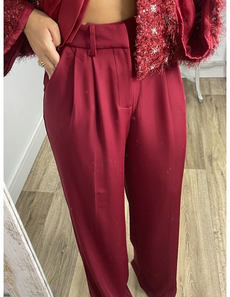 Pantalón Corina Burdeos