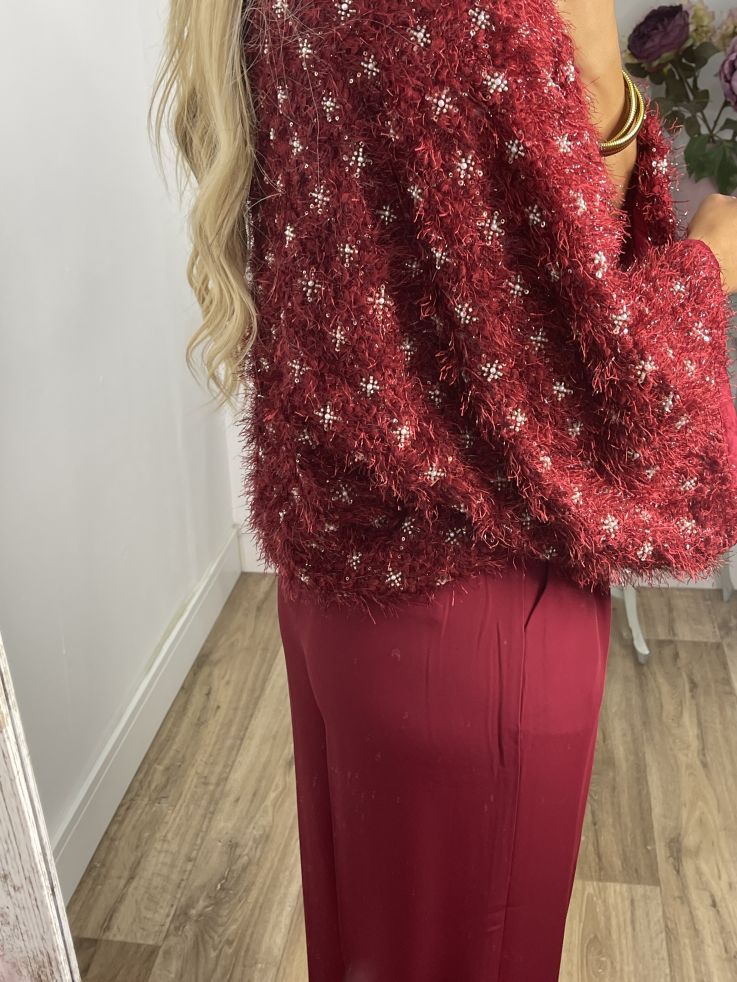 Pantalón Corina Burdeos