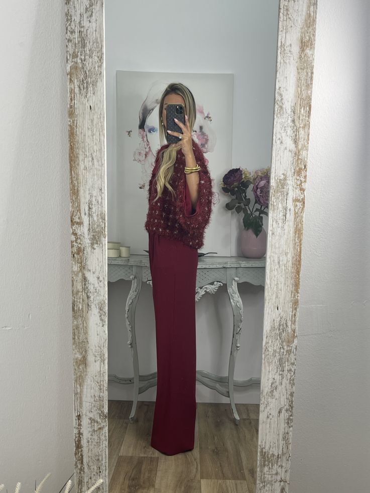 Pantalón Corina Burdeos