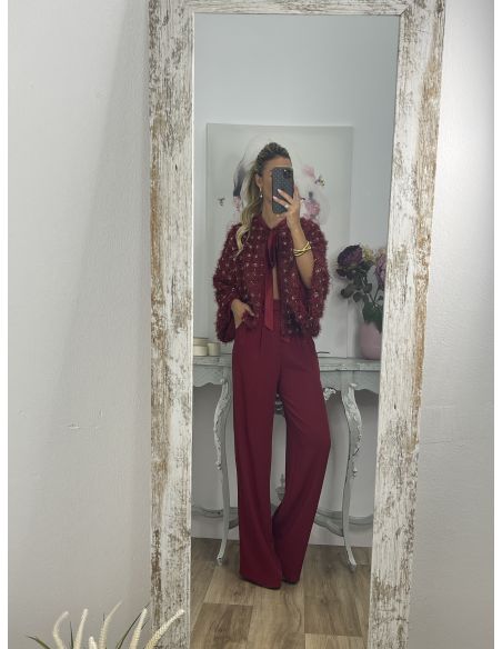 Pantalón Corina Burdeos
